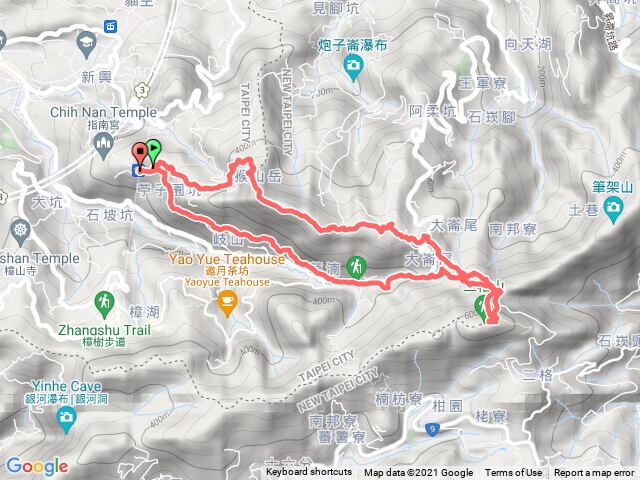 0型猴山岳前峰,猴山岳主峰,二格山,歧山古道