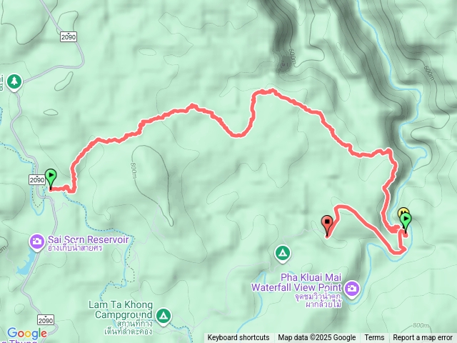 泰國考艾國家公園步道trailno.6VisitorCenter-HaewSuwatWaterfall