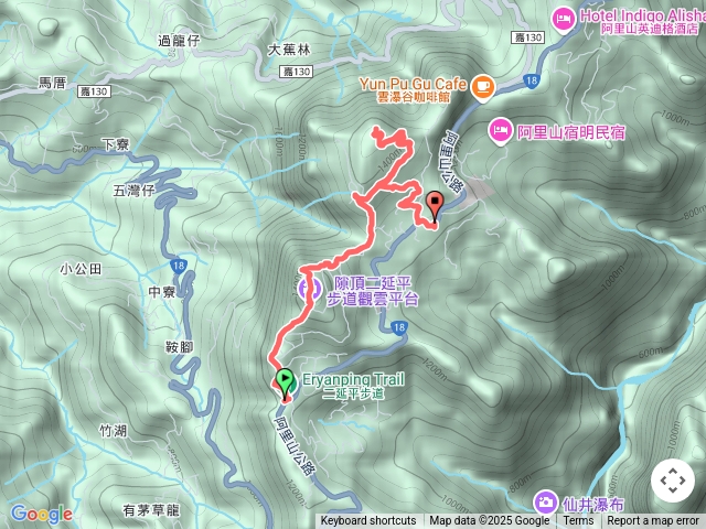 二延平山隙頂山