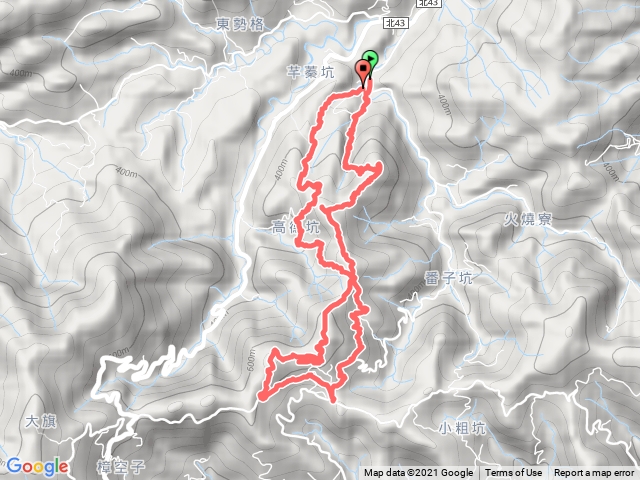 2021/4/11平溪雞心尖古道～乾溪山～山外山茶園～高德坑古道O繞