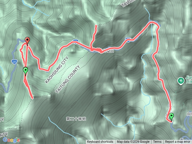 關山嶺山搭關山二座百岳預覽圖