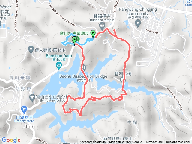 20211202少走了兩峰的寶山水庫六頂峰