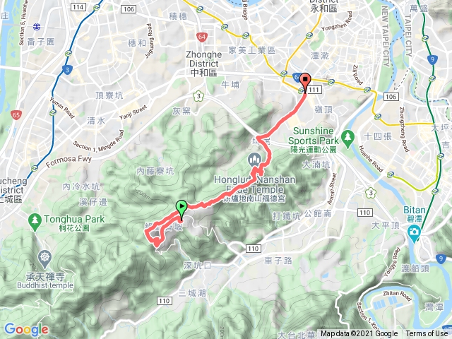 綠灣 經烘爐地南山福德宮 捷運南勢角站