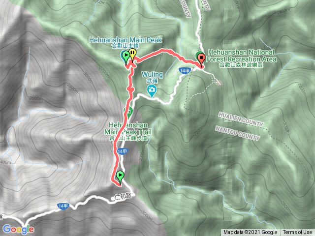 合歡南主切石門山