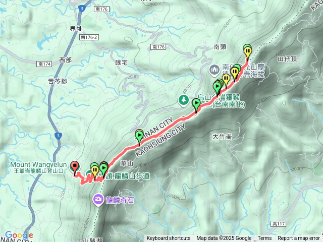 龍麟山，烏山縱走，竹仔尖預覽圖