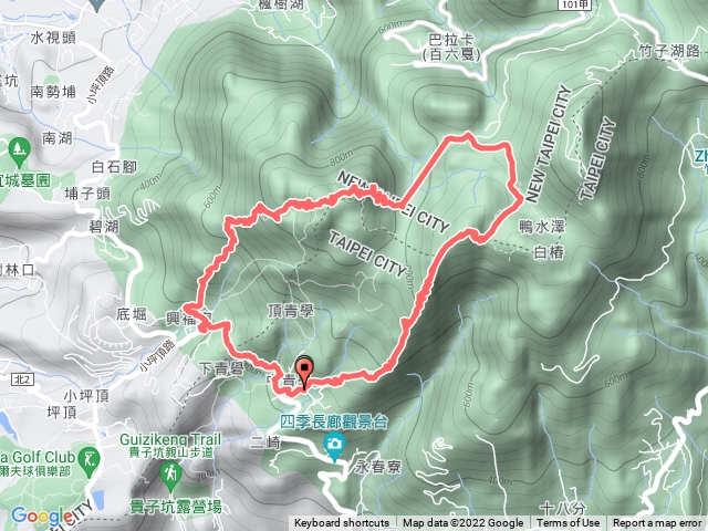 2022-12-24清天宮-大屯西南峰-大屯西峰-面天山-向天山-興福寮步道O型