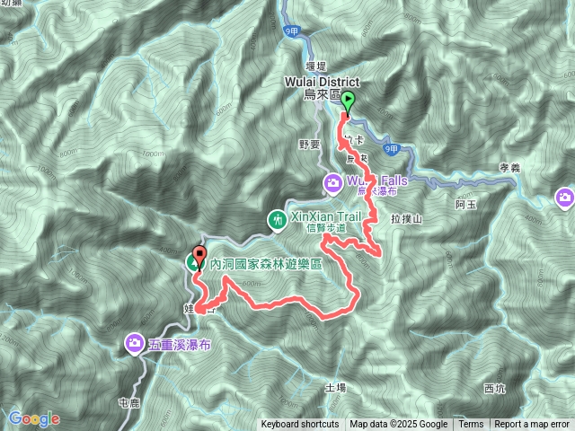 烏來國小-大刀山-大保克山-多望來山-大保克西峰-內洞林道