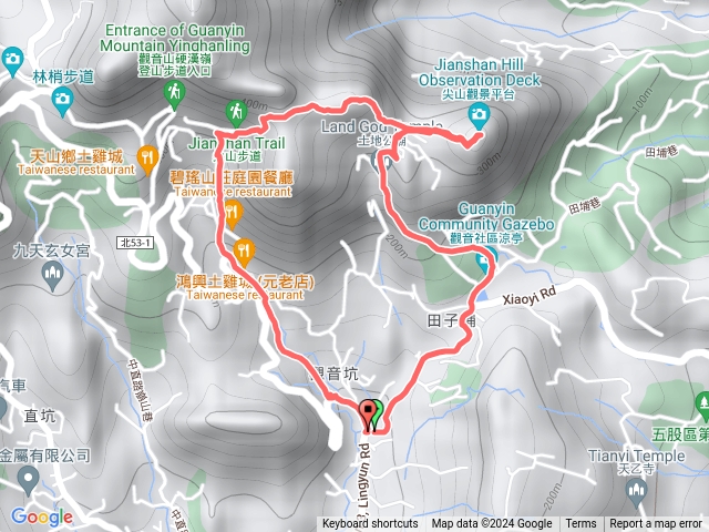 土地公廟～尖山～凌雲寺下