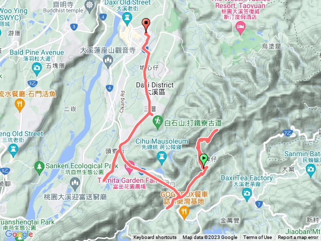 白石山(經過石璧)原路回