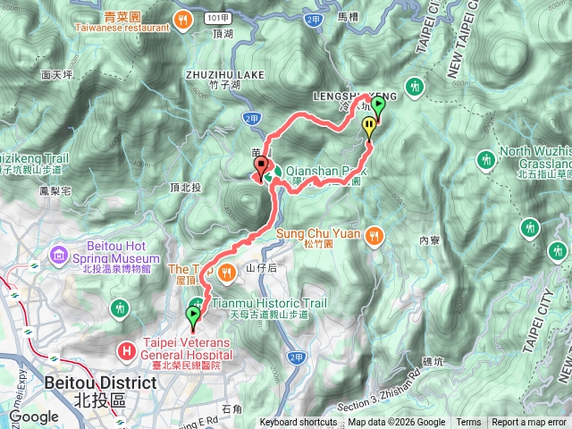天毌古道～絹絲瀑布～冷水坑～陽明山預覽圖