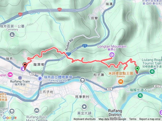 流籠站_龍潭山_瑞芳山_秀崎山縱走