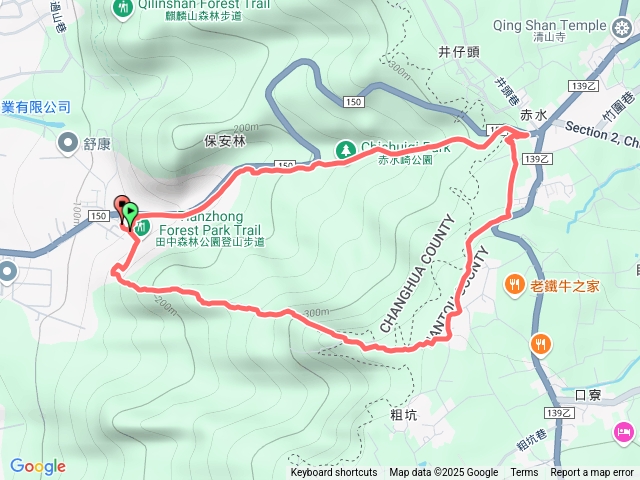 鼓山寺停車場-尖峰涼亭-北天宮-停車場