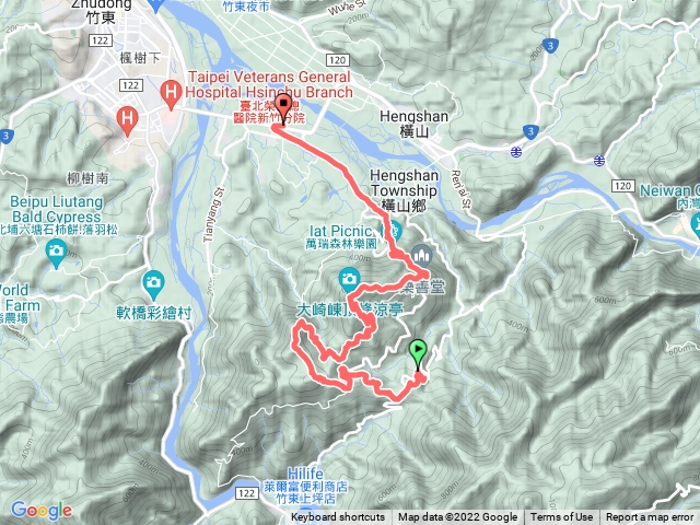 2022-04-17 樟之細路─大山背人文生態館→騎龍古道→騎龍山→逃學步道→毬子山→田寮山→大山背山→大崎棟步道→樂善堂→茶亭古道→橫山火車站