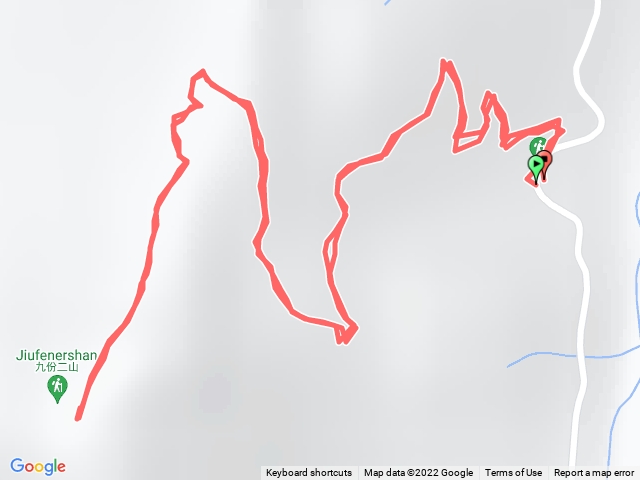 九份二山（小百岳-南投）中心山登山口往返