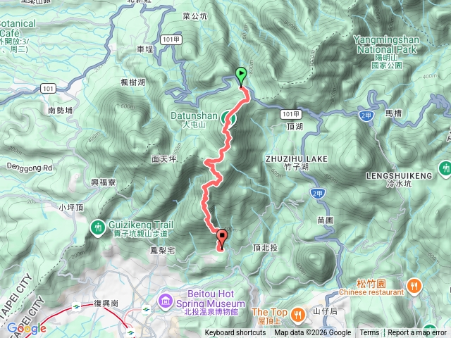 二子坪-大屯主/南峰-中正山步道預覽圖