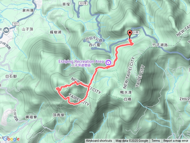 二子坪、面天山、向天山、向天池(大屯公園二號停車場出發P型)