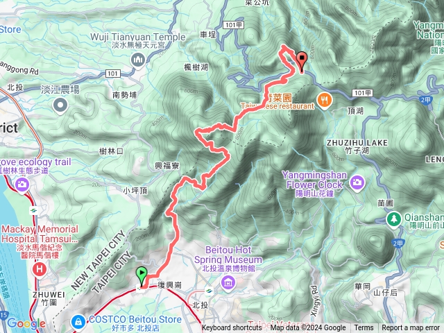 復興崗-貴子坑-面天山-向天山-二子坪-菜公坑山預覽圖