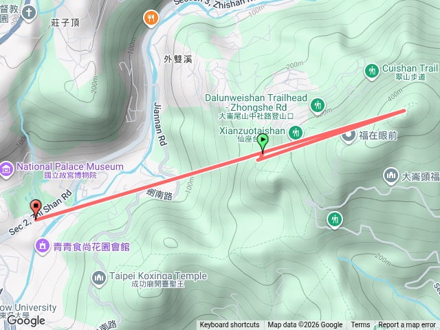 燕溪古道座仙台山o繞預覽圖