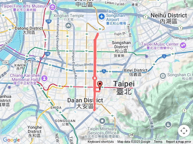 敦化南北路頭尾走一回