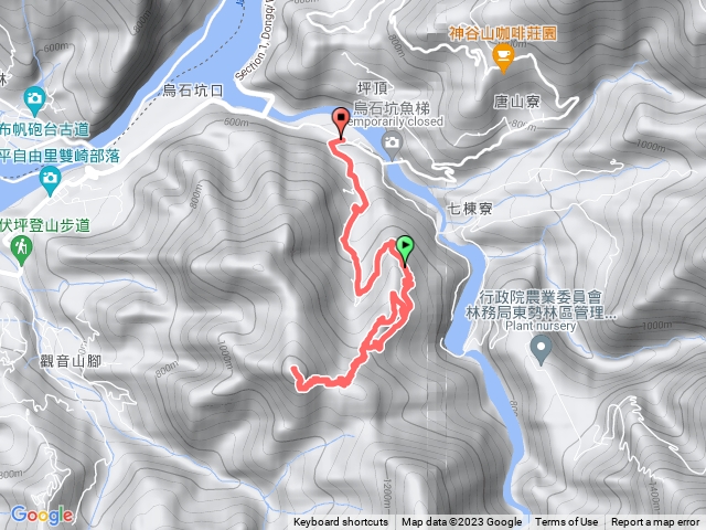 20230118 台中和平觀音山主峰東北峰順走