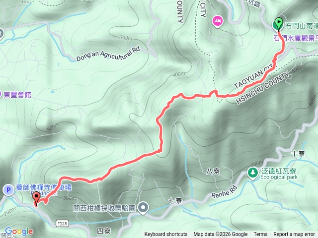 十寮山-打牛崎古道-十寮山-東畚箕窩山-石人崍-老虎山-（打牛崎）-眺望崠預覽圖