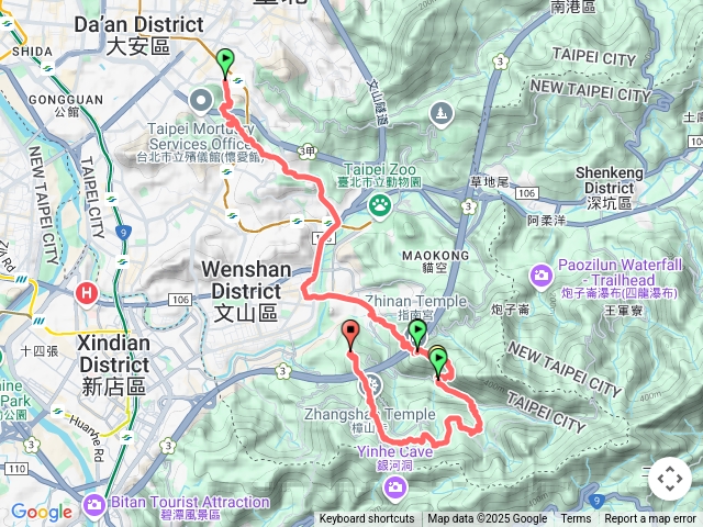 【任務一】2025臺北大縱走臺北大縱走第七段：世界山莊至飛龍步道政大後山