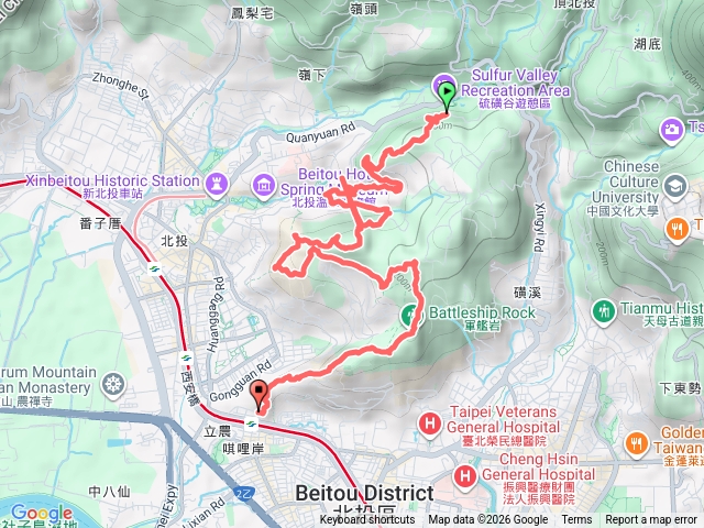 大砲岩、女巫岩、軍艦岩縱走預覽圖