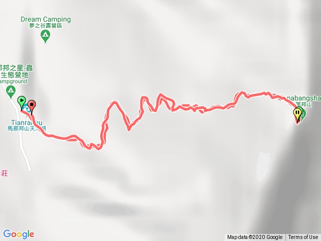 馬那邦山－天然湖登山口