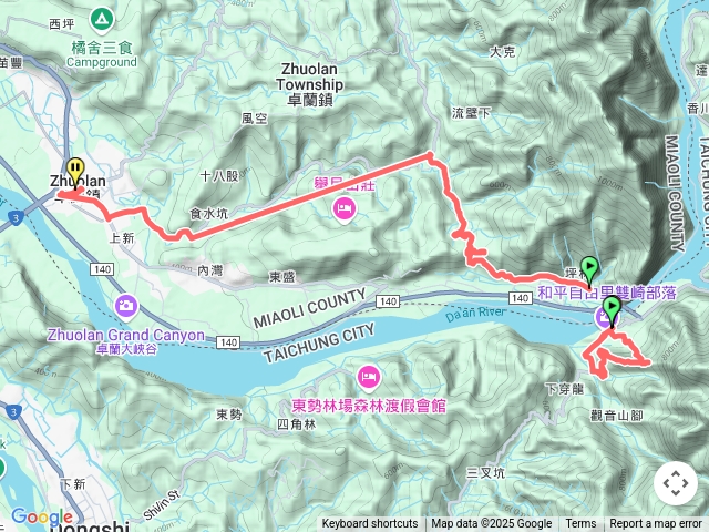 挑沙古道卓蘭～和平