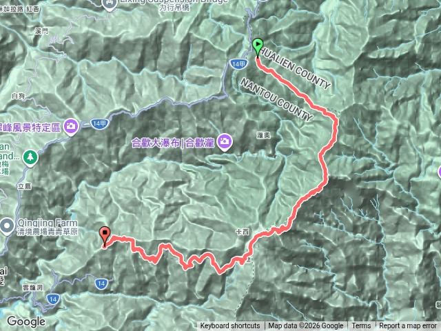 奇萊連峰卡羅樓山斷崖~奇萊裡山 2026年8月15日預覽圖