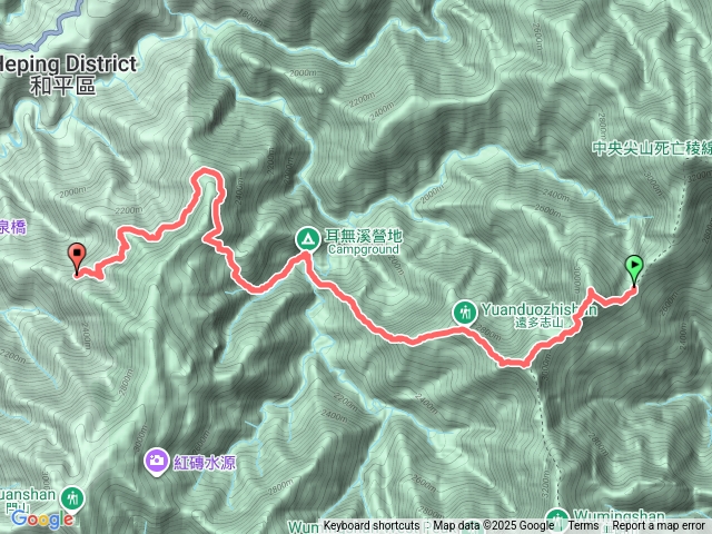 【北一接北二D3】甘薯南鞍營地-甘薯峰-甘薯南峰-遠多志山-出730林道預覽圖