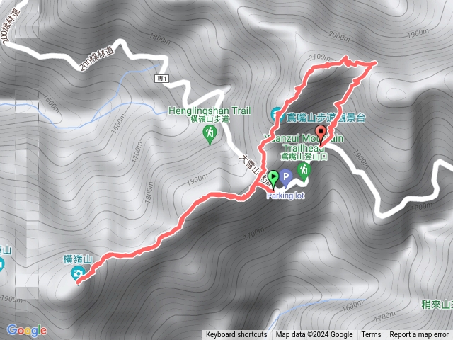 橫嶺山鳶嘴山連走