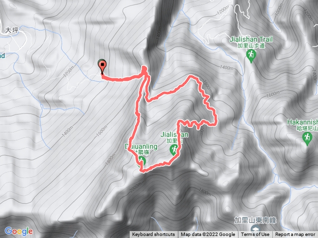 加里山 二登山口 p字 帶GoPro邊走邊玩