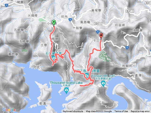 石碇區鱷魚島千島湖