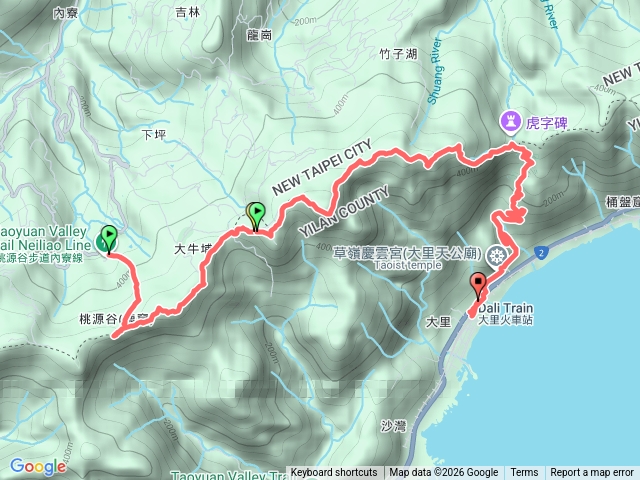 桃源谷接草嶺古道預覽圖