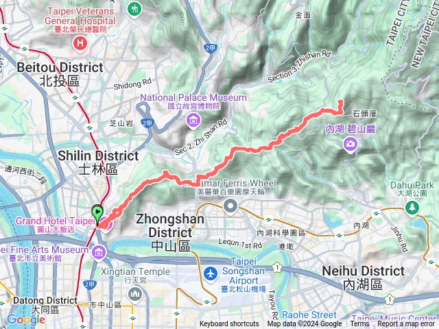 2024.10.02 劍潭-大崙頭山來回（劍潭山、文間山、大崙頭山）預覽圖