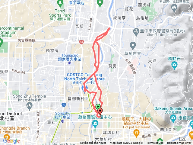 旱溪河堤路跑