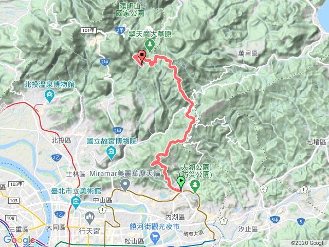 陽明山縱走 碧山巖-冷水坑