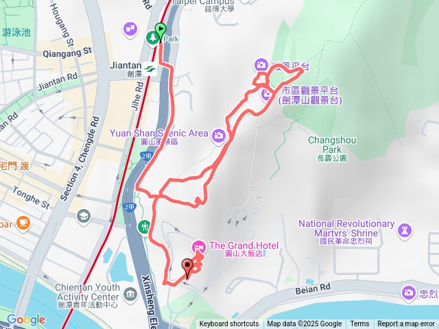 圓山大飯店劍潭山