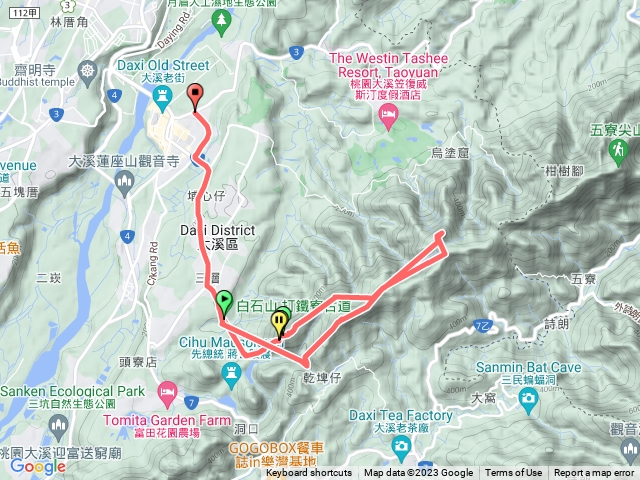 石厝坑山十三分山金面山白石山
