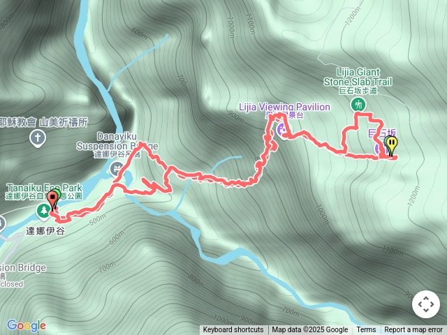 達娜伊谷里美步道巨石坂步道