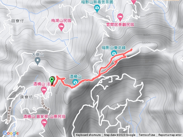 暗影山/光明嶺（西北稜起登）