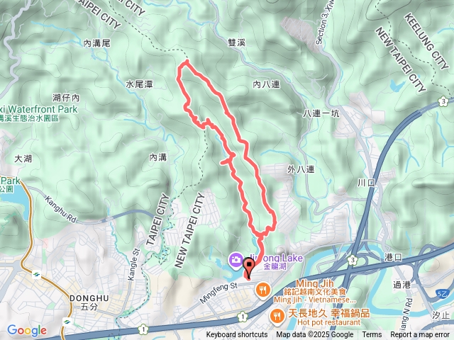 學頭坡山到老鷲尖山內溝山O型