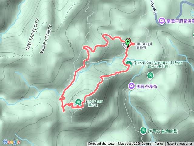 鵲子山O型縱走預覽圖