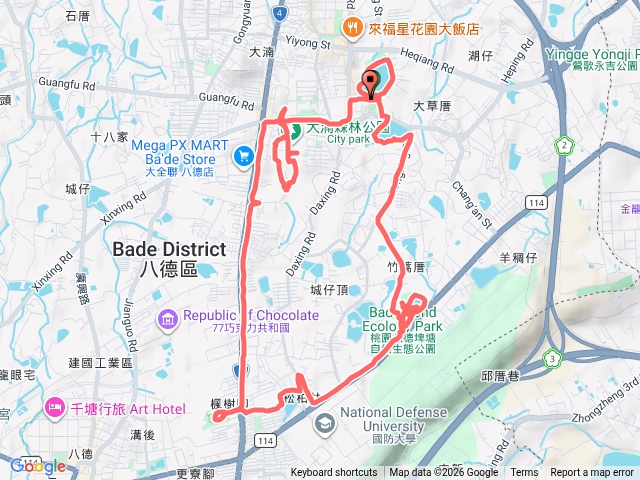 20260422 桃園 八德區 西坡埤塘 大湳滯洪池 八德埤塘自然生態公園 楓樹腳公園 大湳森林公園 UBike串行