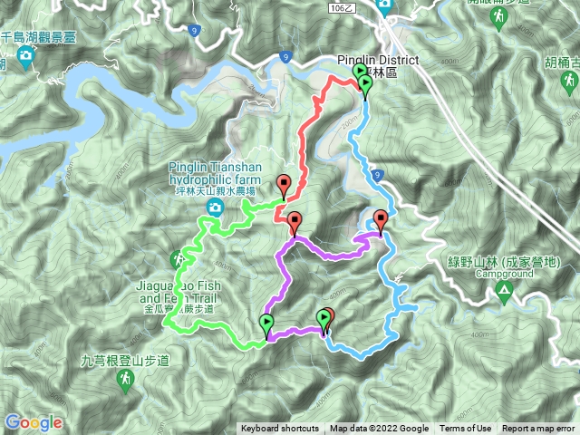 坪林目五寮山、倒吊三山及紀州寮山等山預覽圖