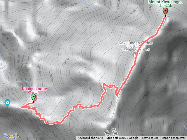 北大武檜谷山莊-三角點