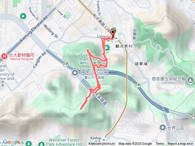 福州山中埔山東峰芳蘭山陵線來回