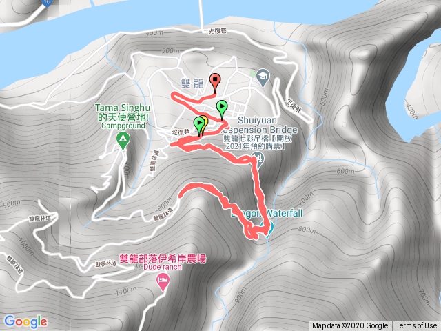 20201223南投雙龍瀑布七彩吊橋