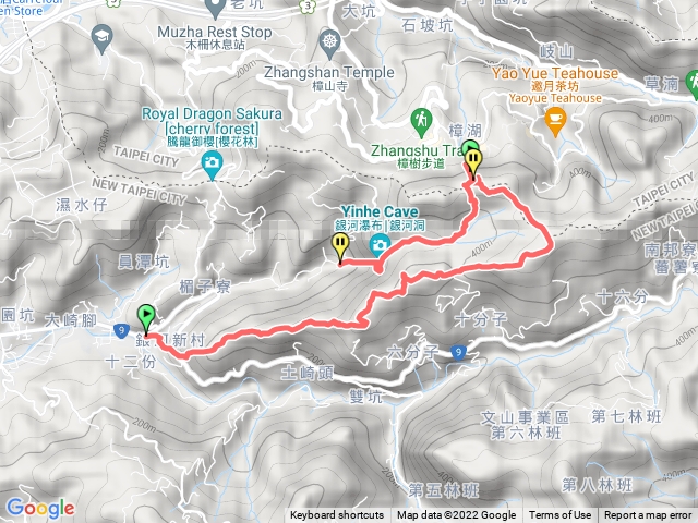 塗崎頭山-六分山-四面頭山-三玄宮山-下銀河洞